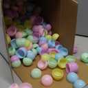 Honoson Vending Machine Capsules 1.1" Gumball Machine Capsule Small Empty Toy Capsules Clear Colored Plastic Gumball Machine Containers for Toy Candy Party Favors (Macaron Colors, Round)