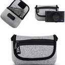JJC Compact Camera Case Travel Pouch Sleeve for Sony ZV-1 II ZV1II ZV1F ZV-1F ZV1 RX100 VII VI VA Canon G7X G5X G9X SX740 Ricoh GR IV III Olympus TG-7 TG-6 TG-5 TG-4 Fujifilm XP130 XP140 XP90 & More