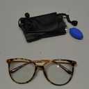 Gaoye Blue Light Blocking Glasses - Trending Round TR90 Frames, Metal Arms, UV400 Protection - Matching Soft Case (*1-tea Leopard/Transparent Lens)