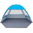 Gorich Beach Tent Sun Shelter for 3-10 Person with UPF 50＋ UV Protection, Lightweight & Easy Setup Beach Shade Canopy, Portable Beach Shade Tent Beach Cabana