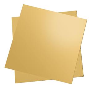 2 Pcs Brass Sheet, 6" x 6"/8" x10", 24 Gauge(0.51mm) Thickness, No Scratches, Film Attached Brass Plates (2, 6" x 6", 20 Gauge(0.8mm))