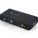 YEY 7.1 USB 3.5MM Sound Card I/O 48KHz Sample Rate 8CH DAC and 2CH ADC via S/PDIF Input and Output with LoopBack Support standalone Cmedia Software for Windows only