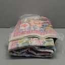 LIVEBOX 5 x 7 Pink Rugs for Bedroom Girls, Soft Patchwork Pink Rug for Living Room, Non-Slip Nursery Rug Girl, Washable Rugs 5x7 Carpet for Playroom