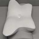 Cervical Neck Pillow for Sleeping - Ergonomic Side Sleeper Pillow for Pain Relief, Contour Cervical Pillow for Neck Support, Orthopedic Memory Foam Pillows Bed Pillow for Side Back Stomach Sleeper (White)