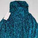 Strapless Sequin Homecoming Dresses with Bow Sparkly Short Prom Dresses A Line Cocktail Party Gowns (6, Teal)