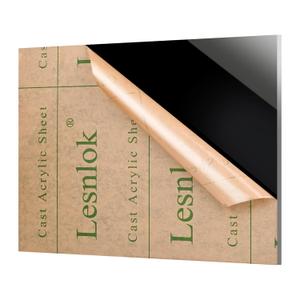 1 Pieces 24 x 36 Black Acrylic Sheet 1/4 inch Thick 6mm Black Plexiglass Sheet, DIY Materials for Home Decor, Handcraft, Painting, Photography, Switch Panel, Display Stand (1, 24 x 36 x 1/4)