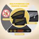 XCBYT 2021-2023 Rogue Car Window Shades | Dual Purpose Car Window Covers with Breathable Mesh | Insulate Heat 99% Sun UV Blackout | Keeps Cool Privacy Curtains for Breastfeeding, Napping, Camping