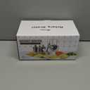 Ourokhome Rotary Cheese Grater Hand Crank, Kitchen Shredder Speed Mandolin Slicer Nuts Grinder with Handle and Drum Blades for Cheese, Vegetable, Walnuts, Chocolate, Potato, Carrot, 3 Blades, White