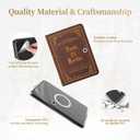 Magnetic Detachable Book Cover Case for 7" Kindle Paperwhite 12th Gen 2024 and Kindle Colorsoft Signature Edition, Slim PU Leather Case with Auto Wake/Sleep (Brown Magic)