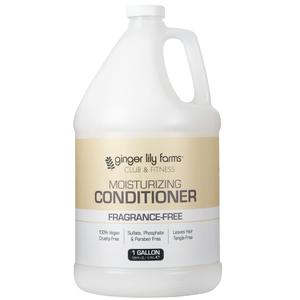Ginger Lily Farms Club & Fitness Moisturizing Conditioner for Dry Hair, 100% Vegan & Cruelty-Free, Fragrance Free, 1 Gallon (128 fl oz) Refill
