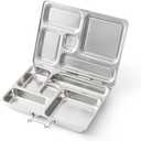 PlanetBox ROVER Classic Stainless Steel Bento Lunch Box with 5 Compartments (P5000N)
