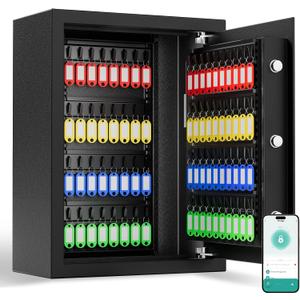 XDeer 172 Key Lock Box Wall Mount with Code & WiFi, Combination Lockbox