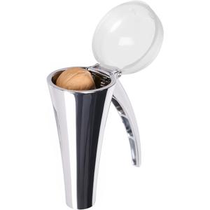 Nutcracker: Effortlessly Cracks Large to Medium Nuts, Heavy Duty Nut Cracker tool with Splash-Proof Clear Lid, Long Ergonomic Leverage & Spring Return walnut pecan cracker