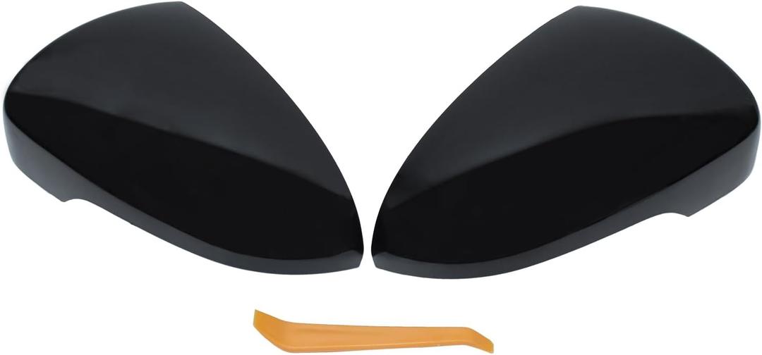 ApplianPar Driver and Passenger Side Mirror Cover Black for Hyundai Tucson 2016-2021