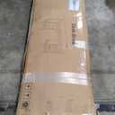 GarveeHome Executive Desk with File Drawers, Farmhouse Home Office Desk with Charging Station, 60 in Wooden Computer Desk with Cabinet Storage for Work Study Writing, Walunt Brown