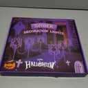 Halloween Spider Pathway Lights, 3 Pack 250 LED Purple Decorations Outdoor Metal Stake Lights, 8 Modes Memory Timer Waterproof Plug in Light String for Walkway Yard Lawn Garden Halloween Dcor
