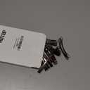 Hotop 30 Pieces Open Center Metal Barrettes Anti-slip Metal Hair Clip for Women, Assorted Colors(Slide Barrette,Black, Silver, Brown)