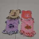 XPUDAC 4 Pack Dog Dresses Cute Printed Puppy Clothes for Small Dogs Girl Chihuahua Doggie Outfits Tank Top Vest Dresses Cat ApparelX-Small(Chest-13.2")