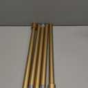 Umbra Cappa Curtain Rod, Includes 2 Matching Finials, Brackets & Hardware, 66 to 120-Inches, Gold