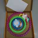 READAEER Round Knitting Looms Set Craft Kit Tool with Hook Needle and Pompom Maker