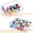 New brothread 40 Colors Compatible with Brother 500m Each Embroidery Machine Thread with Clear Plastic Storage Box for Embroidery Sewing Machine