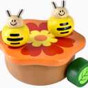 I'm Wooden Music Box Mechanism - Rock n Roll Dancing Bug on Flower Playing Minuet No.3 for Kids (Bee)