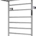 Heated Towel Rack Foldable Smart Dual-Zone App No-Drill Chrome CA3