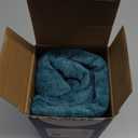 MIULEE Pack of 2 Teal Throw Pillow Covers 16x16 Inch Soft Chenille Pillow Covers for Sofa Living Room Couch Solid Dyed Cases