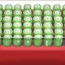 ALCYON Battery Organizer Storage Case, Battery Vault Box Container for 48pcs AA Batteries, Plastic Clear Protective Battery Holder for Travelling/Home/Office (Red, Large)