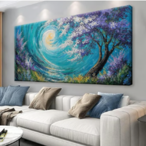 Abstract Wall Art For Living Room Decorations Large Purple Tree Abstract Wall Decor Canvas Art Wall Decor Picture For Bedroom Kitchen Office Home Artwork 29 X 58 Inch Abstract Wall Art For Living Room Decorations Large Purple Tree Abstract Wall Decor Canvas Art Wall Decor Picture For Bedroom Kitchen Office Home Artwork 29 X 58 Inch