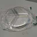 304 Stainless Steel Sectioned Dinner Plates Set of 2 Divided Plates 11 inches with 3 Compartments Mess Trays Food Plate for Adults, Campers, and for Portion Control Metal plate