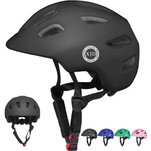 XJD Toddler Helmet Kids Bike Helmet for Infant/Baby Multi-Sport Adjustable Skateboard for Kids Boys Girls Lightweight for Age 1 and Older (X-Small: 18.11"-20.08" / 46-51 cm, Black)