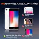 PinLiSheng Magnetic for iPhone Case [Mil-Grade Drop Protection] [Compatible with Magsafe] Shockproof Slim Transparent Protective Phone Case, (A-White, iPhone SE3/SE2/8/7)