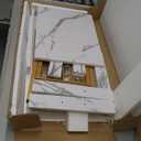 Folding TV Tray Tables, Set of 2 Side Table for Small Place, Snack Eating Tables at Couch, Folding Tables with Removable Serving Tray, Portable End Table Easy Assembly (White)