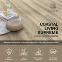Coastal Living Supreme 8.67" x 60" x 7mm Luxury Vinyl Plank Flooring Tile - Waterproof, Easy Click Lock, 20mil Wear Layer, Embossed, Sand Pebble Oak Look - 1 Box (6 Planks, 21.65 Sq.Ft.) (CASE)