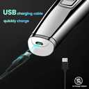 KEMEI Trimmer Cordless Hair Clipper for Men Professional Electric Beard Trimmers Barber Hair Cuttings Kit, Zero Gapped T Blade Detailers Trimmers for Men, KM-5027