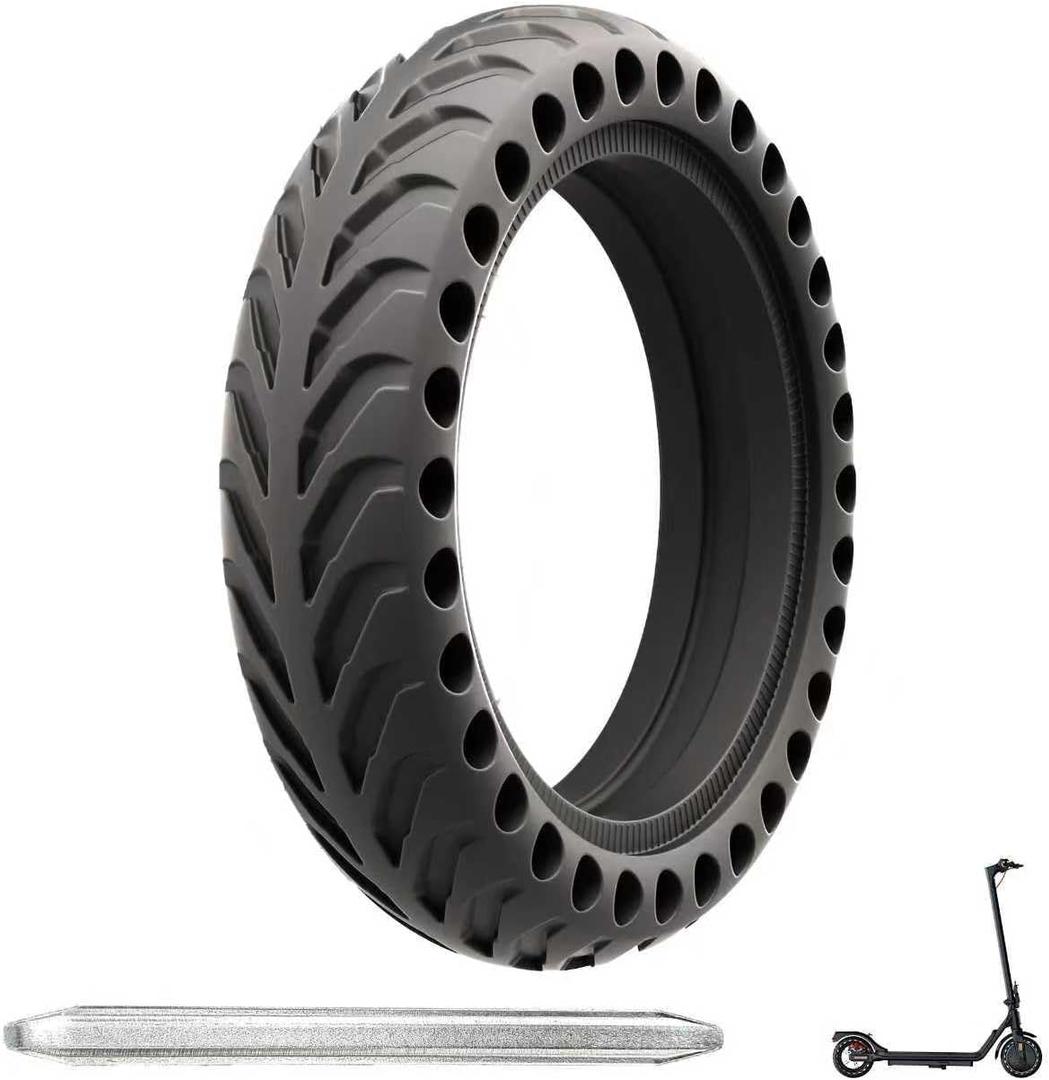 8.5x2 '' inch solid tires for electric scooters. This solid tire is compatible with Xiaomi m365/Mijia Mi m365 Pro/GTRAX GXL V2/GTRAX XR and All 8 1/2 x2/50/75-6.1 scooters.