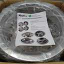 16" Stainless Steel Wheel Simulators, 8 Lug Snap-On RV Hubcaps,16 Wheel Cover Compatible with GMC 3500, Ford F350, E350/E450 Van, Dodge Ram 3500