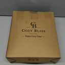 Cozy Bliss Faux Fur Throw Blanket for Couch, Cozy Warm Plush Striped Blanket for Sofa Bedroom Living Room, 50 * 60 Inches Cream White