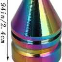 3 x DBlosp Car Tire Valve Stem Caps, 4 PCS Alloy Tire Valve Stem Caps, Durable & Stylish Air Caps for Cars, SUVs, Trucks, Bikes, Motorcycles - Corrosion Resistant, Leak-Proof Accessories