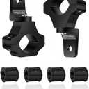Light Bar Mount for ATV- 360 Solid Aluminum Alloy Bracket for Fog LED and Driving Lights. Fits 0.75"-1.5" Bars, Set of 2pcs, ATV Motorcycle Light Bar Mount Bracket Tube Clamp