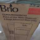 Brio Commercial Grade Bottleless Ultra Safe Reverse Osmosis Drinking Water Filter Water Cooler Dispenser-3 Temperature Settings Hot, Cold & Room Water - UL Approved  Point of Use (Silver)