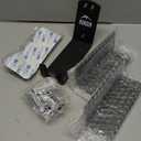 Borgen Bike Wall Mount Pedal Hook for E-Bikes, MTB & Road - Bicycle Wall Mount with Support Brackets and Wall Protection Pads, Suitable as Bike Rack Garage Bike Storage Shed and Bicycle Storage Indoor (Set of 1, Black)