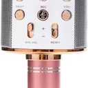 Wireless Bluetooth Karaoke Microphone Portable Handheld Mic Speaker 3-in-1 for All Smartphones Gifts, 2 Pack