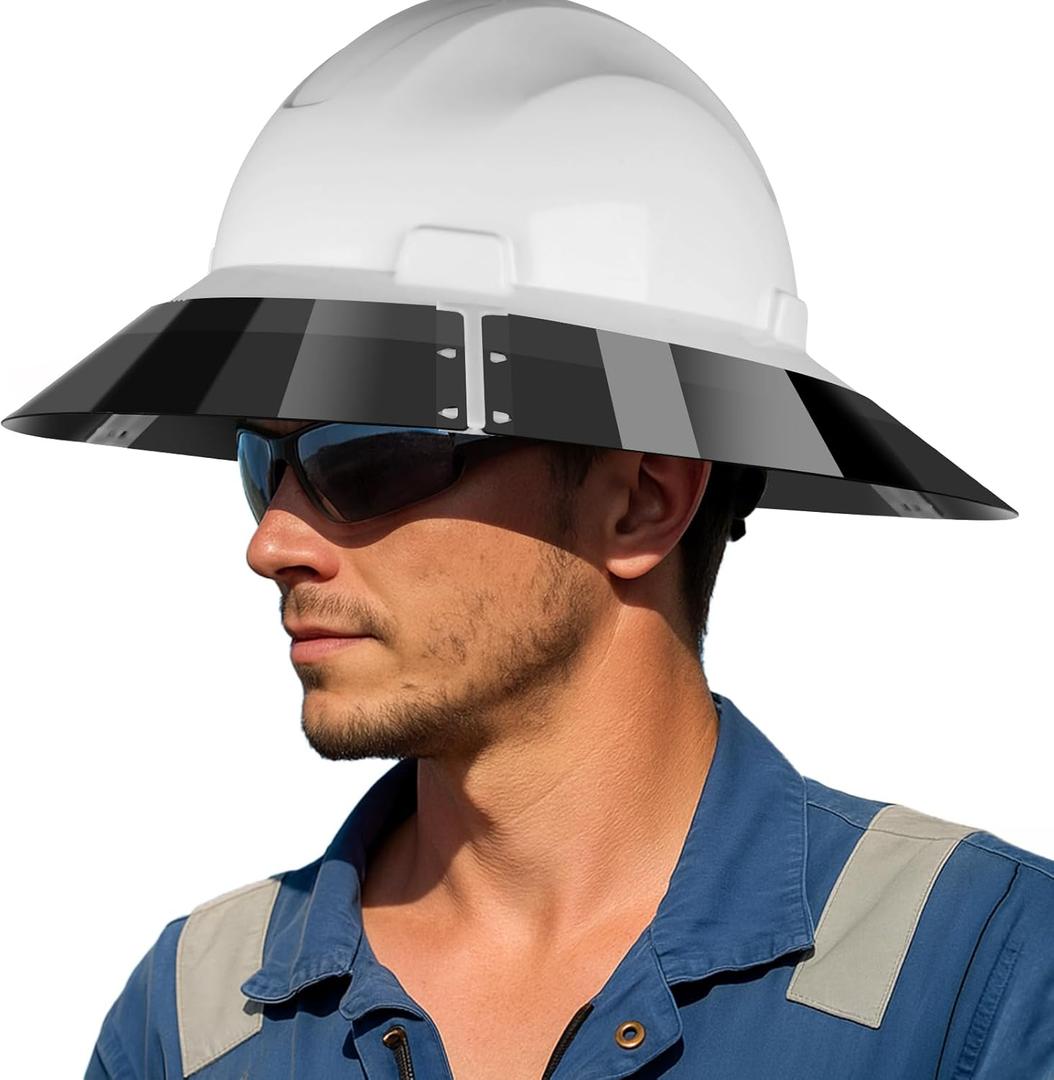 Hard Hat Visor Compatible with LANON Full Brim Hardhat ONLY, Hardhat Sun Shade with Sun Protection and Glare Reduction, Hard Hat Accessories for Men or Women Working Outside, Lightweight