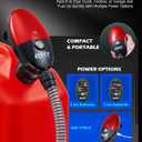 Orion Motor Tech Fuel Transfer Pump, 3.2GPM Electric Gas Can Pump, 51" Hose Auto-Shutoff Nozzle, USB-C & AA Battery (NO BATTERIES INCLUDED) Powered, 4 Adapters for Gasoline, Diesel, Kerosene, Red