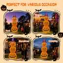 3 Pack 6FT Giant Halloween Decorations Outdoor Light Up Pumpkin Decor