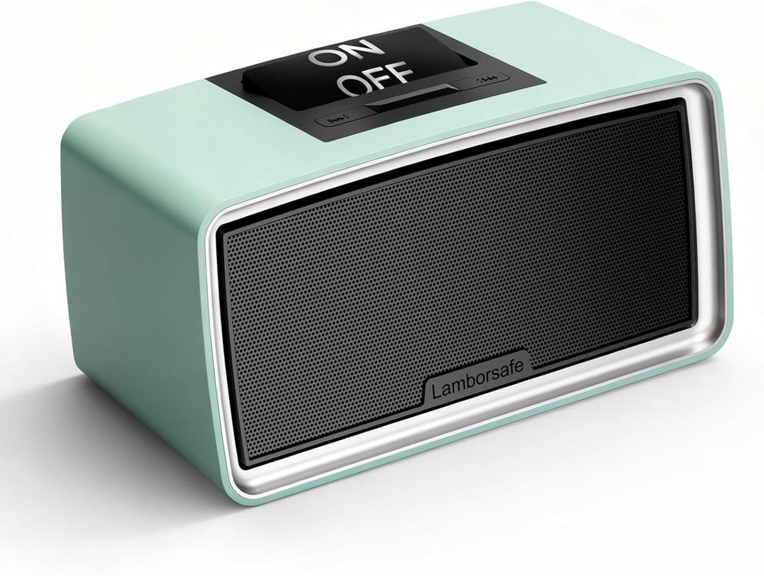 One-Button Music Player for Seniors, Simple Music Player for Elderly & Dementia Patients, MP3 Player Device with 32GB TF Card, Gift for Alzheimers, Visually & Mobility-Impaired (Cyan)