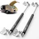 Vepagoo 36 Inch 250Lb/1112N Gas Struts Shock Spring with Mounting Brackets, Lift Supports for RV Bed Heavy-Duty Lid Box Trailer Cover Hatch Basement Door Window (Fit 235lb-265lb Lid), 2pcs (1pair)