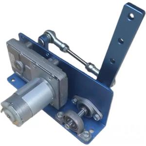 DC 12V 24V Gear Motor Automatic Swing Machine DIY Design DC Reciprocating Swing Motor Swing Angle 20-120 Degrees Adjustable(120,12V)